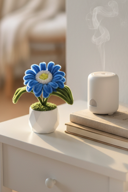 Azure Gerbera Mini Pot