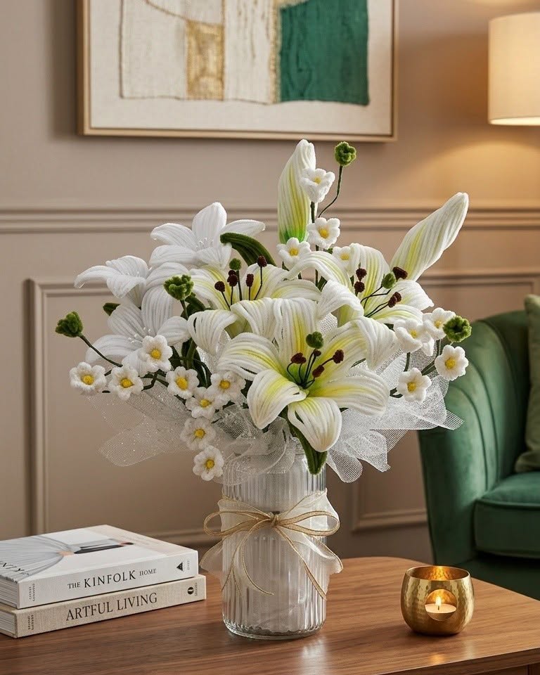 Mom’s Lily Vase Arrangement