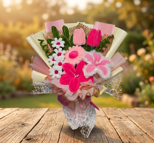 PRE-ORDER | Pink Blush – Premium Artificial Flower Bouquet