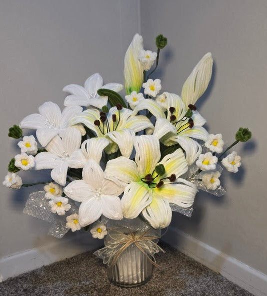 Mom’s Lily Vase Arrangement