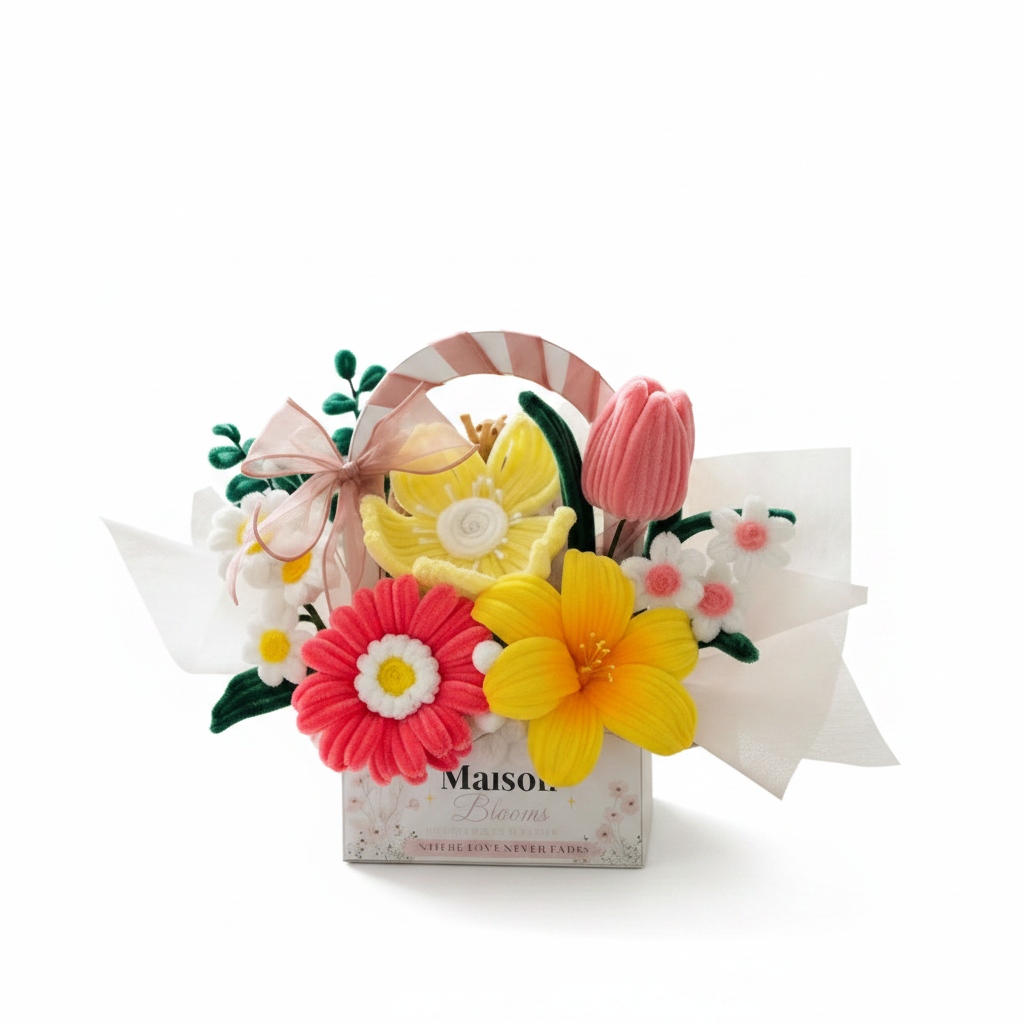 Sunny Garden Display Box White Background