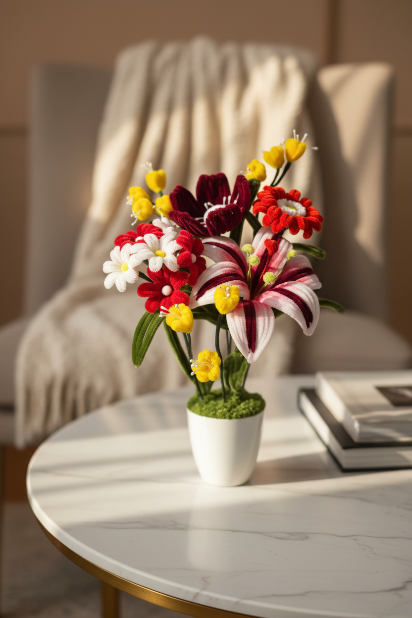Velvet Meadow Flower Vase – Lifestyle